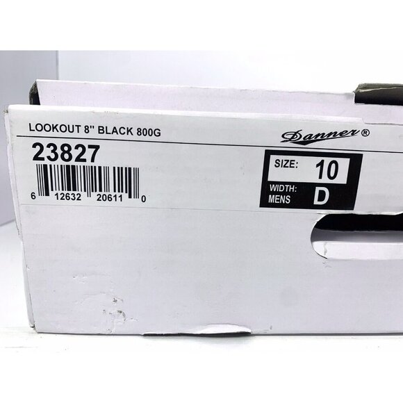 BEAND NEW Danner 23827 Lookout 8" Black 800G Boot Mens 10 Width D FREE SHIPPING - Picture 13 of 13